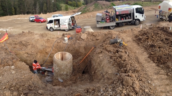 Deep Excavation — New Castle Cut n' Drill In New Castle